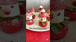 Cute strawberry Santa’s #homemade #easyrecipe #shorts #viralvideo #asrm