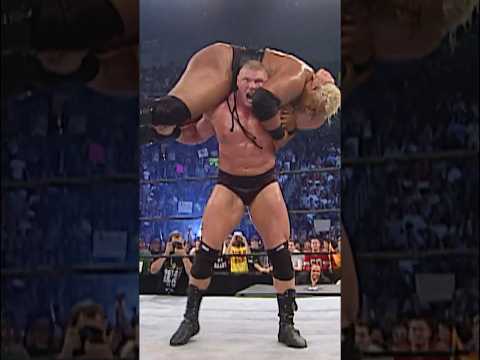 Brock Lesnar lifts a 350-pound Rikishi with ease! 😯
