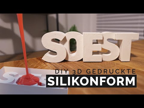 Silikonformen/Gipsformen mit dem 3D Drucker herstellen und gießen