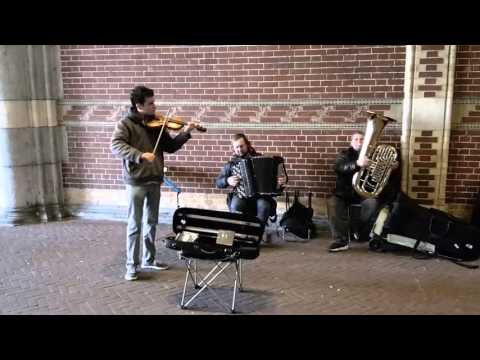 Amazing Street musician Nederland Amsterdam