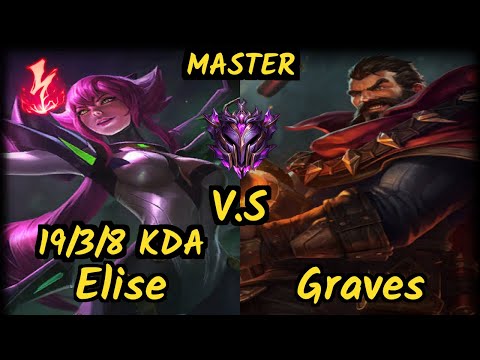 AV Sybol (ELISE) vs GRAVES - 19/3/8 KDA JUNGLE GAMEPLAY - OC Ranked MASTER