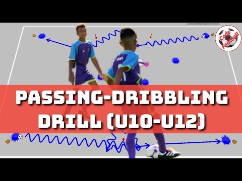 Passing-dribbling exercise (U10-U12)!