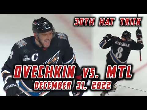 Ovechkin Gets 30th Hat Trick On New Year's Eve (12/31/2022)