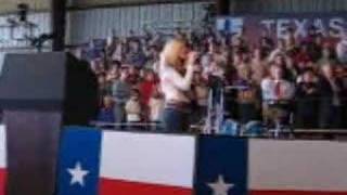 Carissa Amberly National Anthem at Presidential Rally Age 15