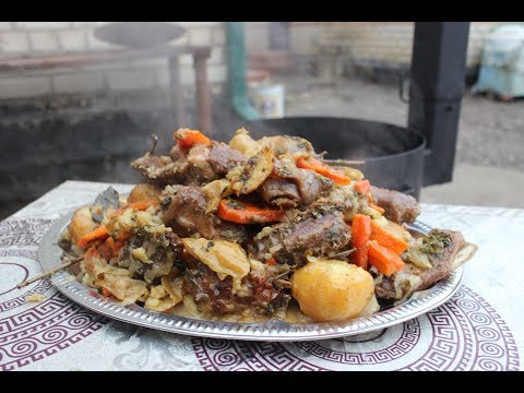 КРОЛИК ПО КАВКАЗСКИ В КАЗАНЕ С ОВОЩАМИ. Секретный ингредиент.