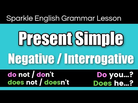 The Present Simple Tense Negative and Interrogative Form | English Grammar for Beginners (A1)