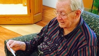 WWII Vet tears up reading long-lost love letter