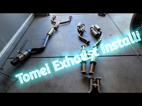 Tomei Exhaust Install on Nissan 370z + AAM HFC | POV