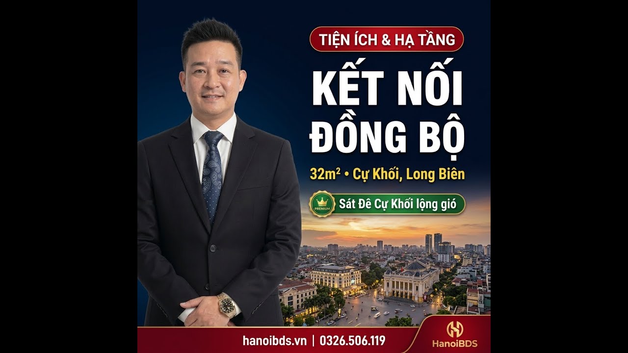 Nhà Lô Góc Cự Khối Long Biên 32m² 5 Tầng: Gần Đê Sông Hồng Mát Mẻ | HanoiBDS.vn