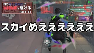 【VALORANT】毒を巻きながら雑魚死してたらMVPとれた件 FPS対人恐怖症が駆けるpart11【ゆっくり実況】