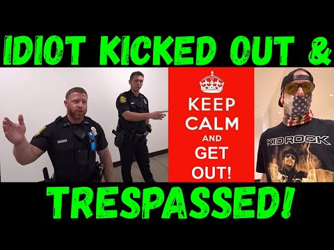 Idiot Trespassed at Tampa City Center!