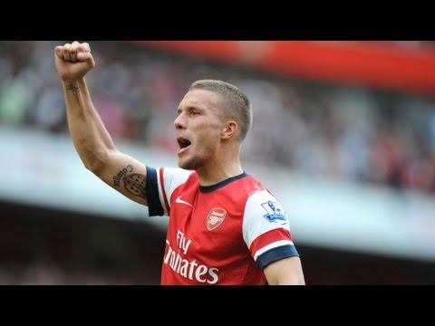"King Poldi" bei Arsenal: Lebenslustig und torgefährlich