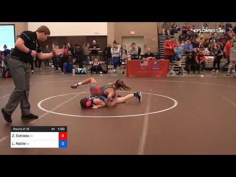 101 Lbs Round Of 16 Zao Estrada Team California Vs Lindsey Noble Team Georgia