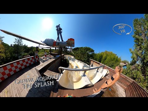 Caneva Aquapark Tri Splash (Left) 360° VR POV Onride
