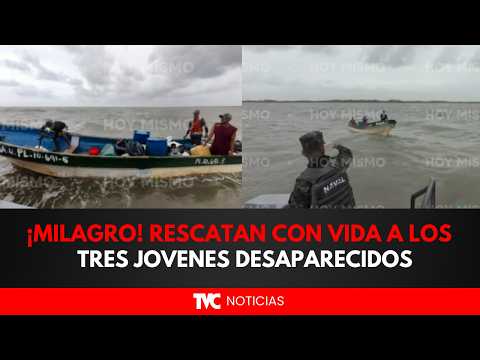 ¡Milagro! Rescatan con vida a los tres jovenes desaparecidos en La Mosquitia