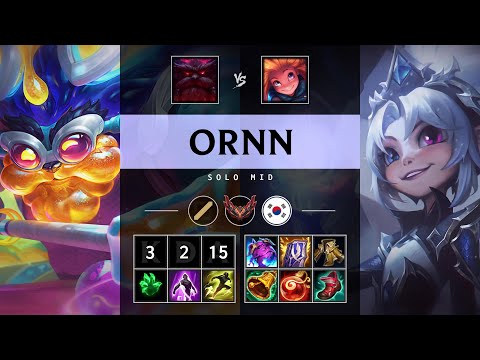 Ornn Mid vs Zoe - KR Grandmaster Patch 25.05