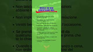 Regole da non dimenticare mai 🥺