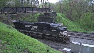 preview picture of video '(2) NS SD70ACe's Over Come The Grade @ Cassandra  May 9 2013'