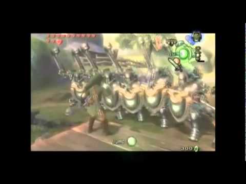 Link battles an army of Darknuts in The Legend of Zelda: Twilight Princess.