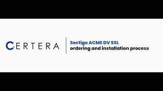 Sectigo ACME SSL: Purchase & Enrollment Guide [Using HTTP-01]
