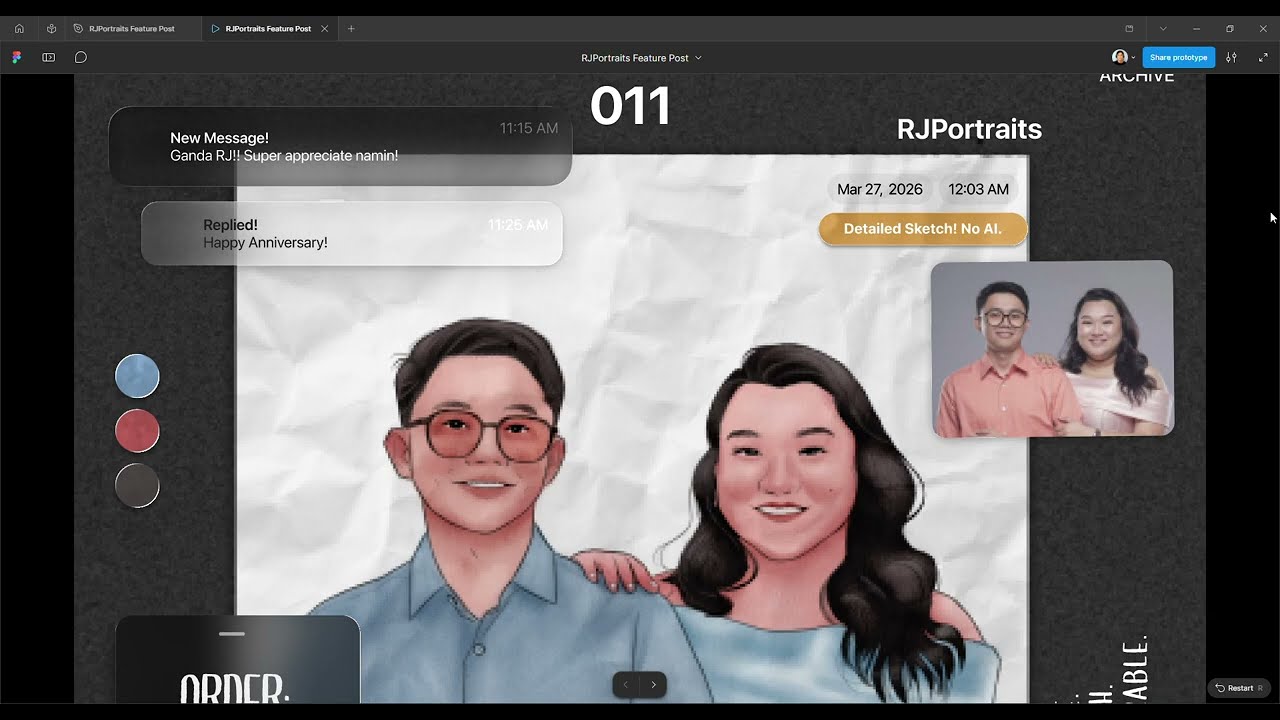 RJPortraits Feature Post | Basic Figma Exploration