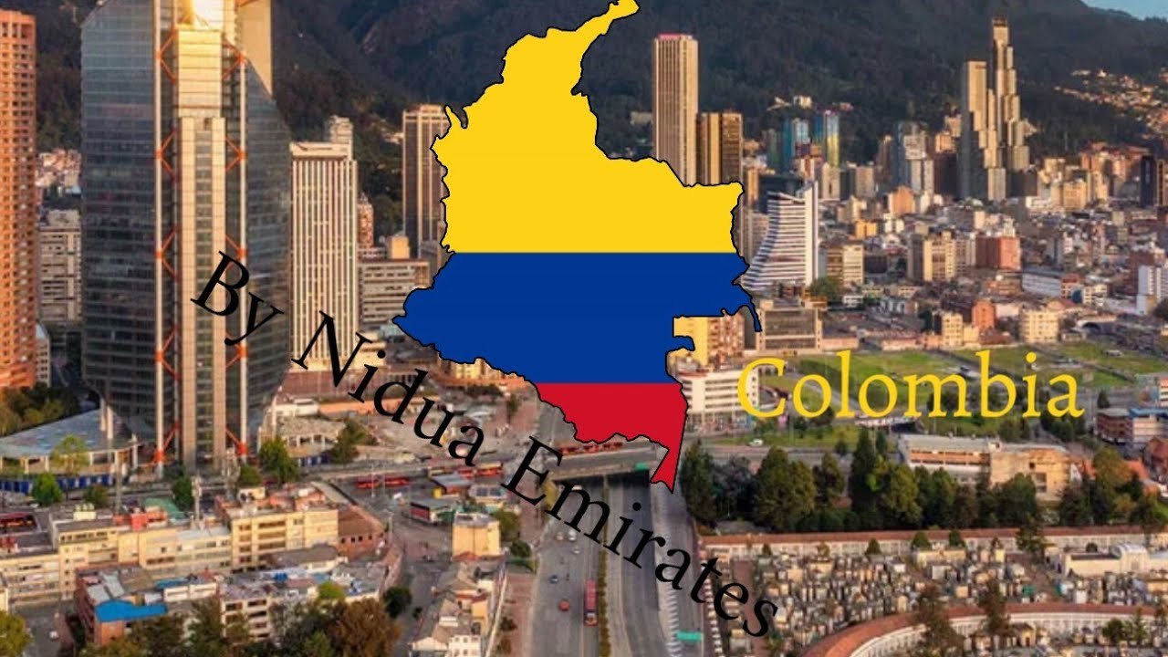 Colombia Flag Map Speedart