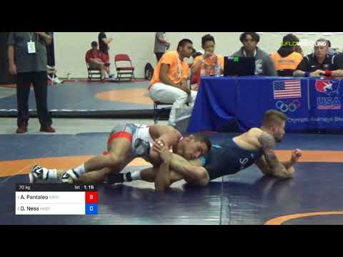 2018 Marine Corps US Open/Senior Men's Freestyle 70 Quarters - Alec Pantaleo (MRTC) Vs. Dylan Ness