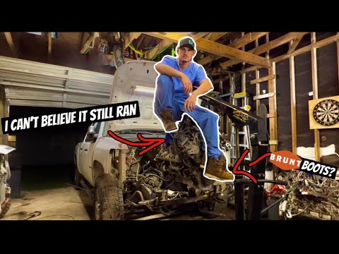 LML Duramax Engine Swap “Removal” PT. 1 | Broken Crank | Brunt Boots Review