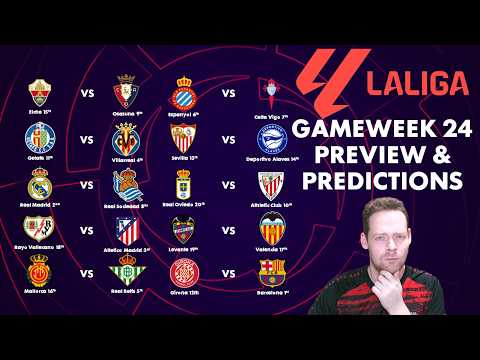 My La Liga Gameweek 24 Preview and Predictions!