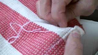 Comment coudre le bord d'un linge à vaisselle (finition)