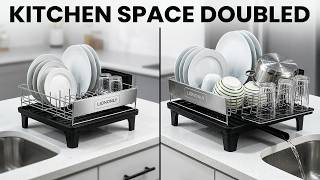 This Expandable Dish Rack Solves Every Kitchen Problem