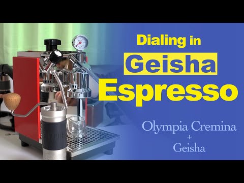 Dialing in Espresso:  Light Roast Geisha (Olympia Cremina + 1ZPresso JX pro)