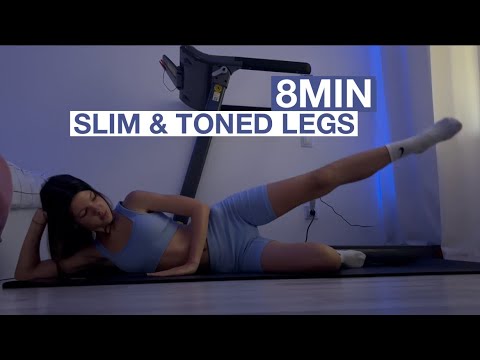 8MIN SLIM & TONED LEGS WORKOUT - slim thighs // no equipment