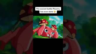 The Easiest Battle Pikachu Ever Done #pokemon #shorts #pikachu
