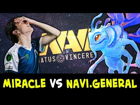 Miracle vs NaVi.General mid — total domination