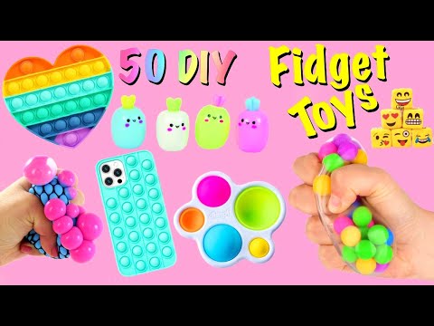 50 DIY - FIDGET TOYS IDEAS - Viral TIKTOK Fidget Toys Complation - Funny POP ITs and more..