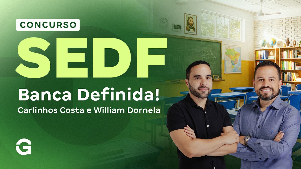Concurso SEDF 2026: Banca Definida!