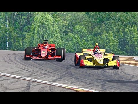 Ferrari F1 2018 vs IndyCar 2018 - Spa