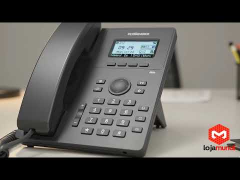 Video do produto Telefone IP FlyingVoice P10G Gigabit 2 Linhas SIP PoE