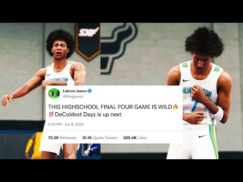 1 GAME AWAY FROM THE NATIONAL CHAMPIONSHIP! HE DROPPED 30! FINAL FOUR! NBA 2K22 ONLINE HIGHSCHOOL