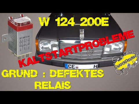 W 124 Kaltstartproblem behoben. Motor läuft nun super