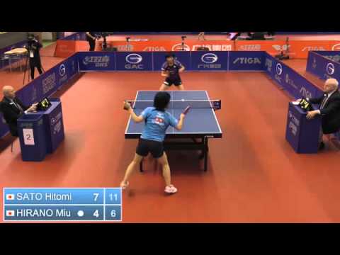 2014 Swedish Open U21 WS F SATO Hitomi JPN vs HIRANO MIU JPN
