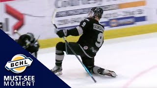 Must See Moment: Noah Serdachny scores a pair of beauties to lead Salmon Arm to victory