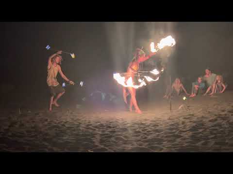 Die Aussteiger von La Gomera Valle Gran Rey, einzigartige Feuershow am Playa de Ingles