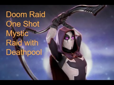 Marvel Strike Force - MSF - Doom Raid Mystic Boss Node with Deathpool