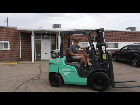 #2606 Low Hour 2009 Mitsubishi FG25N, 5K Pneumatic tire forklift