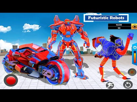 Flying Ostrich Robot Transform Bike Robot Game 2020 - Android Gameplay