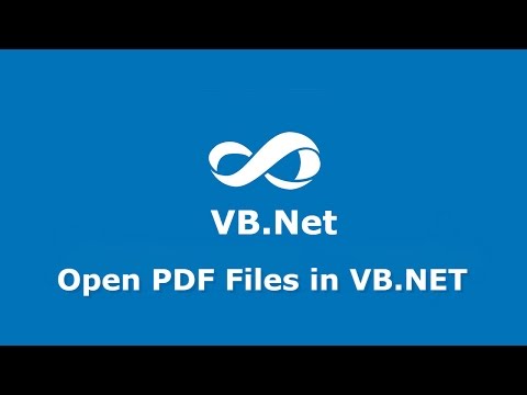 Lesson 33 Open PDF Files in VB.Net