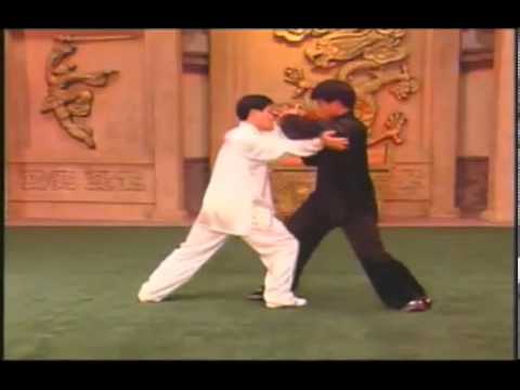 Chen Tai Chi Push Hands w/ Applications: Master Chen Zheng Lei and a young Master Wang Hai Jun