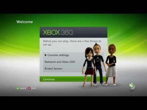 Getting Started With Kinect - Settings and Xbox LIVE